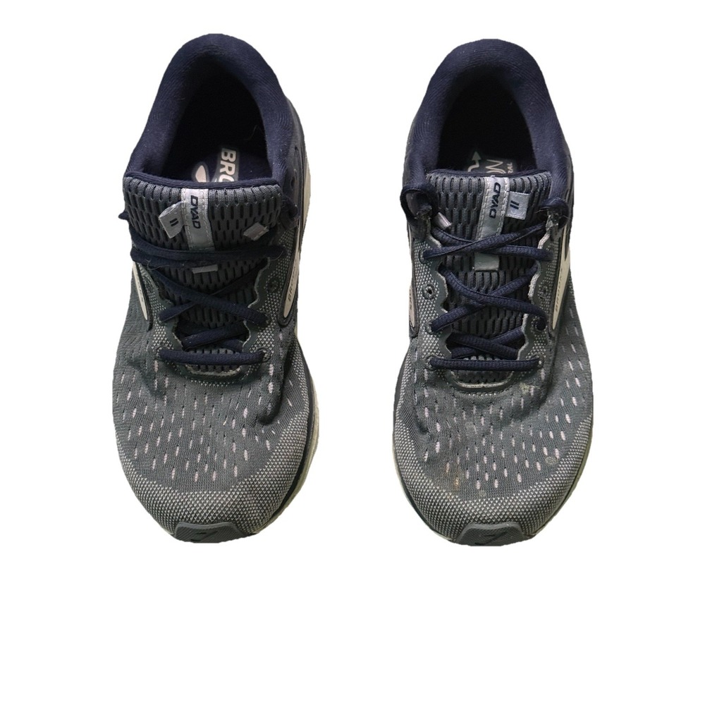 Brooks Dyad 11 Gray Blue Women's Athletic Running Shoes Walking Nursing Size 9